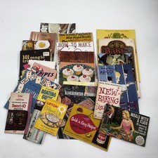 23pc Vintage 60s Advertising Pamphlet Ephemera Lot Cooking Travel Advertisements picture