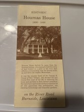 Vintage Travel Brochure Historic Houmas House 1800 1840 Burnside Louisiana 1977 picture