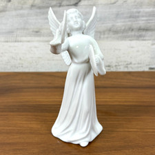 Vintage Schmid Bros Porcelain Angel Cymbals Christmas Christian Figurine 6