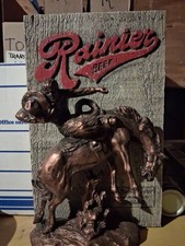 Title: Vintage Rainier Beer 3-D Sign Plaque - 