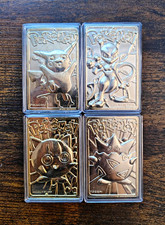 23k Gold Plated 1999 Pokémon Cards Lot (4) Pikachu, Mewtwo, Togepi, Jigglypuff picture
