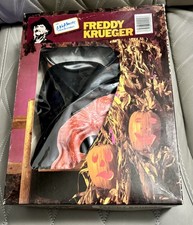Vtg 1987 Freddy Krueger NIGHTMARE ON ELM STREET Costume and Mask IN BOX 🔥🔥 picture