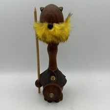 Vintage Mid-Century Modern MCM Danish Teak Wood Viking 8