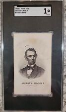 1860s Abraham Lincoln L. Prang & Co CDV SGC 1 ROOKIE Only Known w/ 1864 Stamp 🤯 picture