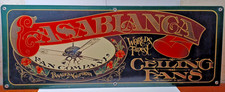 Casablanca World's Finest Ceiling Fan Heavy Metal Sign 24” X 9” Nice RRGS2 picture