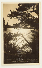 Vintage RPPC Sunset Point Wake Em Up Narrows Lake Vermilion Minnesota 1944 picture