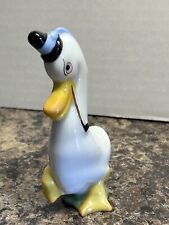 Vintage Herend Porcelain Duck Smoking a Pipe Figurine Hand Painted Hungary picture