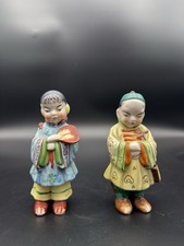 Vintage Porcelain Chinese Boy And Girl Made In Occupied Japan picture