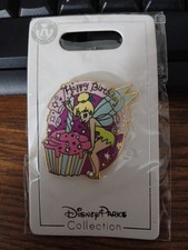 Disney Tinker Bell Tink Happy Birthday Princess Pink Cupcake Candle Pin picture