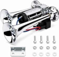600DB Super Loud Dual Electric Air Horns Kit for Vehicles - with Compressor, App picture