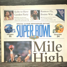 San Diego Union-Tribune Super Bowl XXXII Mile High Wraparound Jan 26 1998 picture
