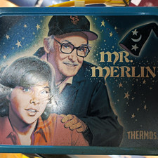Thermos Mr. Merlin Metal Lunchbox Collectible Metal Lunchbox - Metal picture