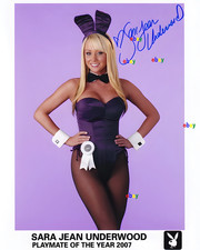 SARA JEAN UNDERWOOD SIGNED REPRINT PLAYMATE OF THE YEAR 2007  8