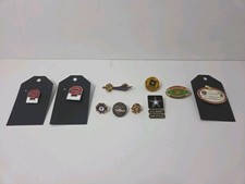 Lot of 10 U.S. Military Veteran Pins WWII 2nd Army VFW Enduring Freedom  picture