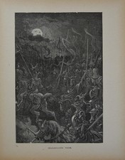 Gustave Dore Religious Art Legend of Croquemitaine Art Print Antique 1880 picture
