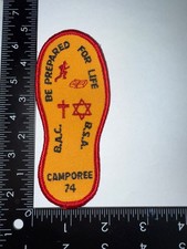 Vintage BSA Boy Scouts Baltimore Area Council BAC 1974 Camporee Patch picture