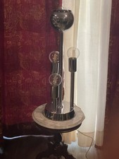 Mid Century Modern Robert Sonneman MCM Chrome Waterfall 4 Globe Lamp picture