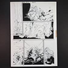 Ka-Zar Lord of the Savage Land #4 Original Art Inks Shanna She-Devil Marvel 2022 picture