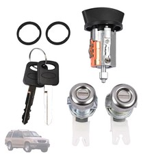 Ignition Switch w/ Door Lock Cylinder Set Ford F-250 F-350 1997-2007 picture