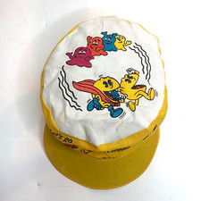 VTG Pac Man Painters Cap Hat 1982 Bally Midway Premium Cereal Ghost Chompin picture