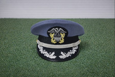 US Senior officer Crusher Hat WW2 Naaval Officer Cap Gray Clour All sizes picture