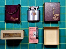 NOS Ronson Standard 15179 Petrol Lighter Box Papers mfg 1945-53 Vintage USA NEW picture