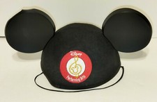 Disney Performing Arts Black Standard Mickey Mouse Ears Adult Size Hat Cap picture