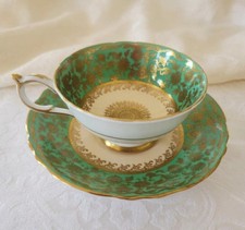 Paragon Fine Bone China Teacup & Saucer, Pink Rose Saucer Set A527 1940s Rare picture