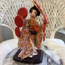 Vtg Nishi Japanese Geisha Doll 12