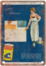 Old 1921 OLD DUTCH Cleanser Powder Polish Soap Ad Retro Look Metal Sign ZF252 picture