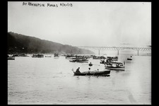 Photo:At Poughkeepsie races,New York,N.Y.,June 21,1913,Rowing Races,bridge picture
