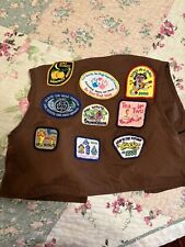 Vintage Imperial County Girl Scout San Diego Vest With Patches picture