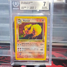 1999 Pokemon Jungle 1st Edition #3 Flareon Holo BGS 7 picture