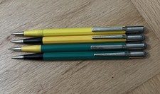 Lot of 4 Vintage Autopoint Mechanical Pencils Yellow Green USA picture