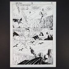 Justice League America Annual #8 Original Art Superman Batman Flash DC 1994 JLA picture