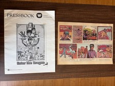 1973 BRUCE LEE Enter the Dragon Press Book + COMIC INSERT Pressbook Ad Mats picture