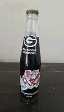 Vintage 1980 UGA Georgia Bulldogs National Champions Coke Bottle Unopened picture