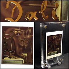 HIGH GRADE Exclusive Salvador Dali Limited Gold Foil Leaf Playing Trade Card picture