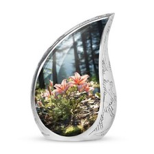 Miniature Urn - Small Urns For Human Ashes - Lily Flower Urn picture