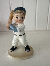 Vintage Norcrest Baseball Batter Player Boy Figurine picture