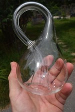 Klein Bottle 6 Inches Tall Clear Blown Glass Math Collectible Demonstration picture
