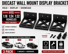 3pk  Floating Diecast Wall Mount For All Major Brands 1:24 1:32 adjustable shelf picture