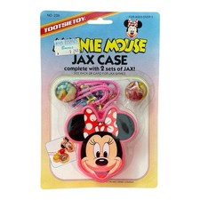 Disney Minnie Mouse Tootsie Toy Jax Case With 2 Sets Of Jax picture