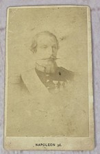1860s CDV Napoleon III 3d -  2 3/8 x 4 Photo Emperor of France from 1852 to 1870 picture