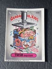1986 Topps Garbage Pail Kid GPK Trish Squish  1L picture