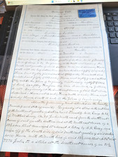 ANTIQUE 1899 MORTGAGE DEED WITH STAMPS FRANKLIN COUNTY OHIO picture