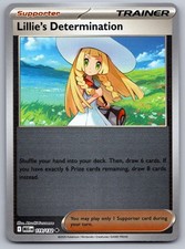 Lillie's Determination 119/132 Mega Evolution Pokemon Card Reverse Holo NM picture