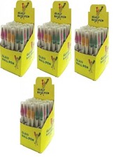 4 Box Sketch Black Ballpen Clear round Glass Tube 36Pcs Each Box Total 144 Pcs. picture