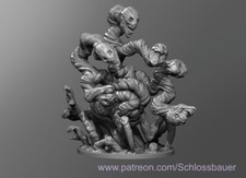 Mature False Hydra Creature Monster Manual 28mm Scale DND D&D Miniature SB picture