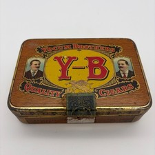 Antique 1930s Yocum Brothers Y-B Quality Cigars Tin Dollar Pack Reading PA Decor picture